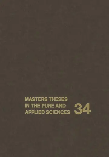 Cover of Masters Theses in the Pure and Applied Sciences