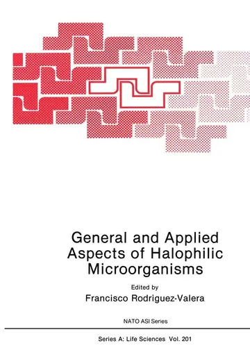 Cover of General and Applied Aspects of Halophilic Microorganisms