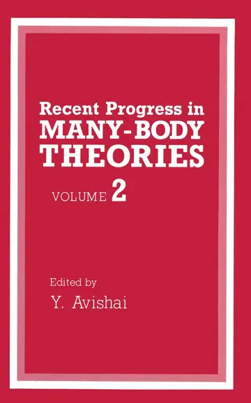 Cover of Recent Progress in Many-Body Theories