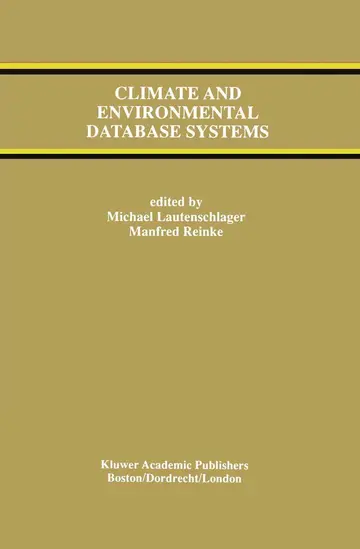 Cover of Climate and Environmental Database Systems