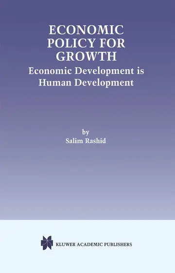 Cover of Economic Policy for Growth
