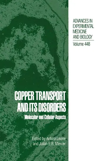 Cover of Copper Transport and Its Disorders
