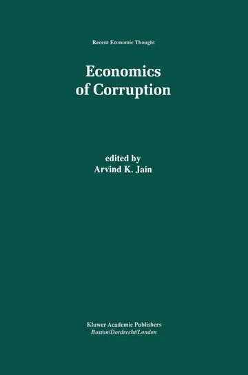 Cover of Economics of Corruption
