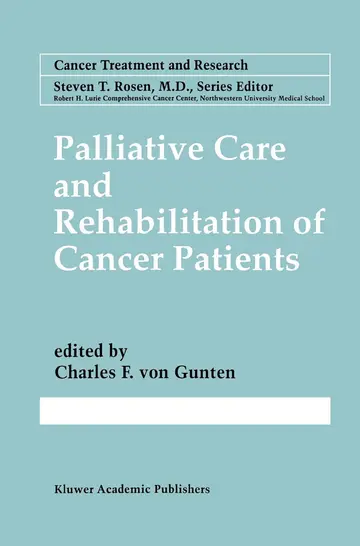Cover of Palliative Care and Rehabilitation of Cancer Patients