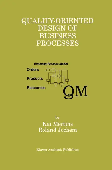 Cover of Quality-Oriented Design of Business Processes