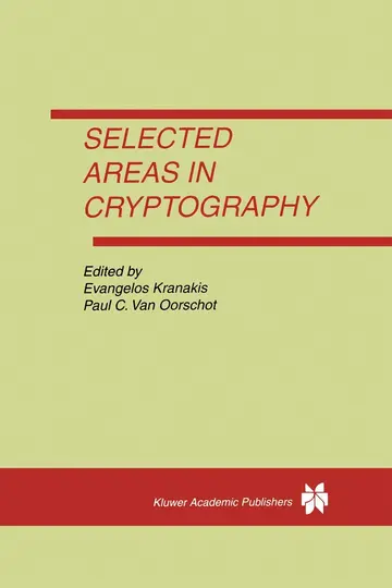 Cover of Selected Areas in Cryptography