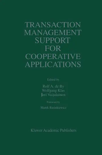 Cover of Transaction Management Support for Cooperative Applications