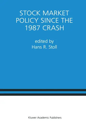 Cover of Stock Market Policy Since the 1987 Crash