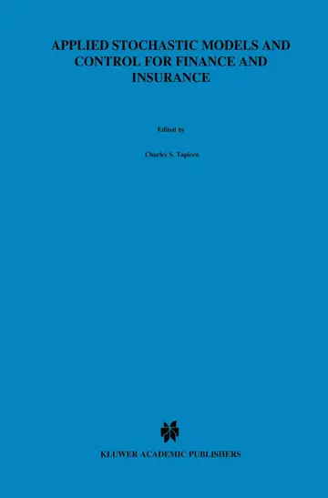 Cover of Applied Stochastic Models and Control for Finance and Insurance