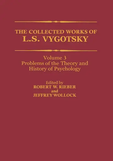 Cover of The Collected Works of L. S. Vygotsky