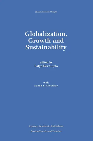 Cover of Globalization, Growth and Sustainability