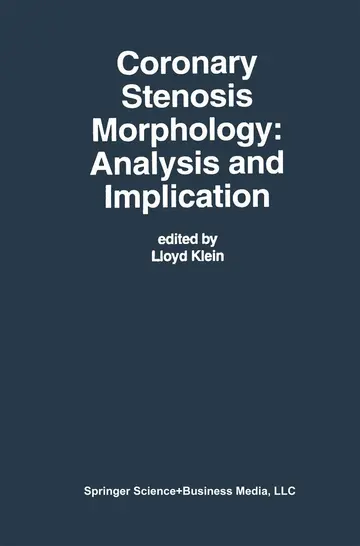 Cover of Coronary Stenosis Morphology