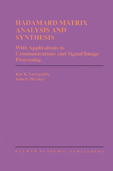 Cover of Hadamard Matrix Analysis and Synthesis