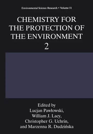 Cover of Chemistry for the Protection of the Environment 2