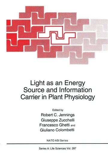 Cover of Light as an Energy Source and Information Carrier in Plant Physiology