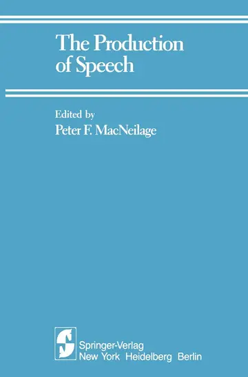 Cover of The Production of Speech