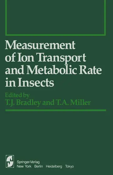 Cover of Measurement of Ion Transport and Metabolic Rate in Insects