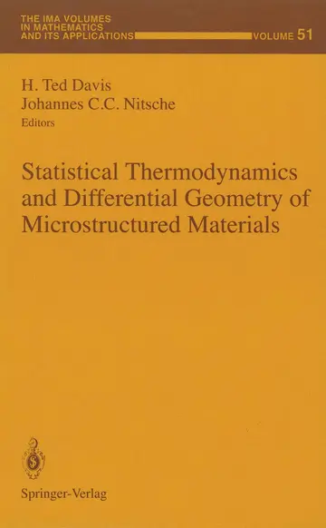 Cover of Statistical Thermodynamics and Differential Geometry of Microstructured Materials
