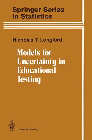 Cover of Models for Uncertainty in Educational Testing