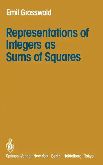 Cover of Representations of Integers as Sums of Squares