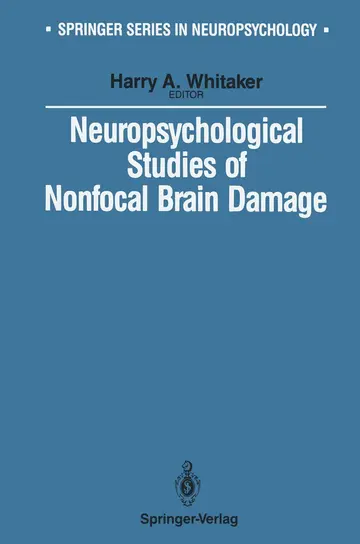 Cover of Neuropsychological Studies of Nonfocal Brain Damage