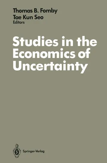 Cover of Studies in the Economics of Uncertainty