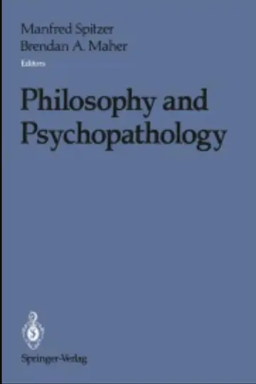Cover of Philosophy and Psychopathology