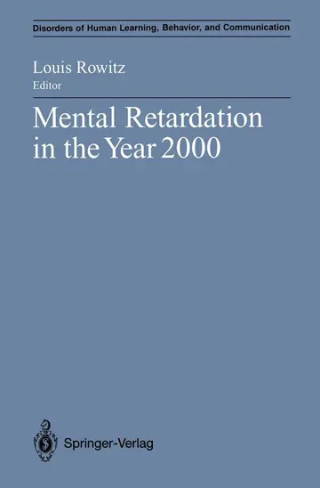 Cover of Mental Retardation in the Year 2000