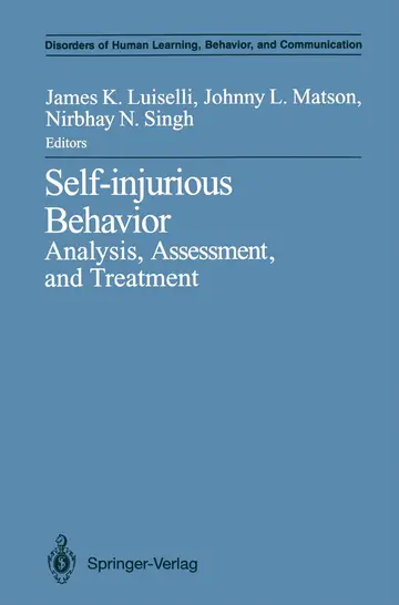 Cover of Self-injurious Behavior