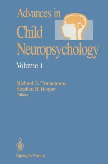 Cover of Advances in Child Neuropsychology