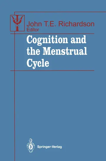 Cover of Cognition and the Menstrual Cycle