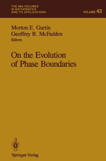 Cover of On the Evolution of Phase Boundaries
