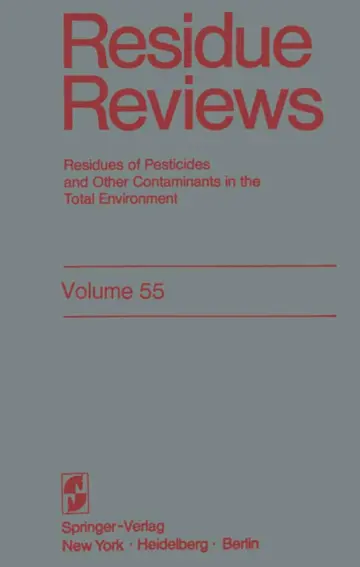 Cover of Residue Reviews