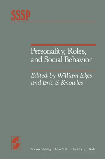 Cover of Personality, Roles, and Social Behavior