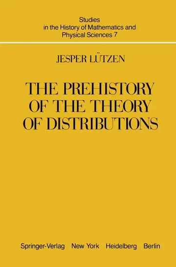 Cover of The Prehistory of the Theory of Distributions