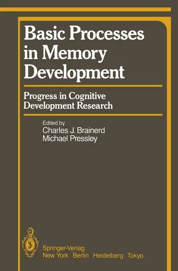 Cover of Basic Processes in Memory Development