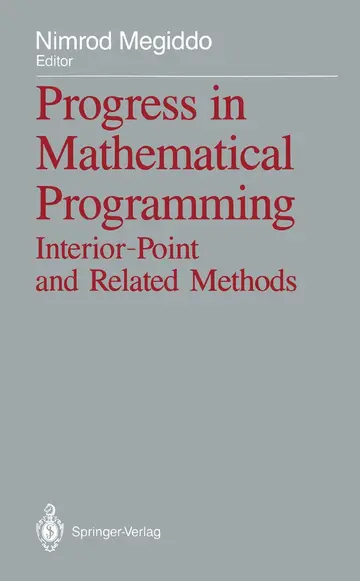 Cover of Progress in Mathematical Programming