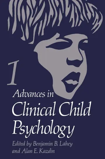 Cover of Advances in Clinical Child Psychology