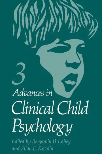 Cover of Advances in Clinical Child Psychology