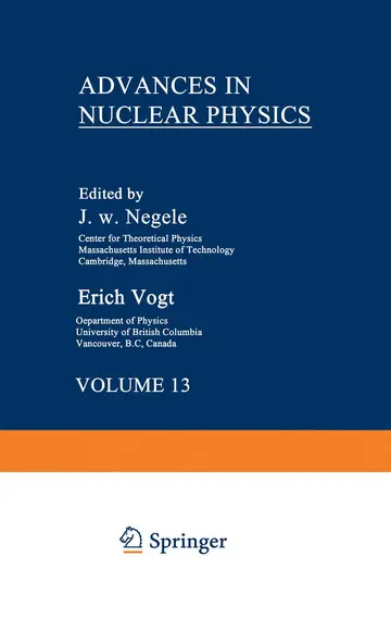 Cover of Advances in Nuclear Physics