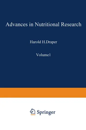 Cover of Advances in Nutritional Research