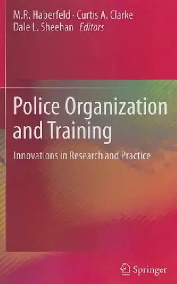 Cover of Police Organization and Training