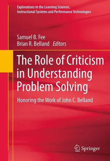 Cover of The Role of Criticism in Understanding Problem Solving