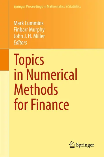 Cover of Topics in Numerical Methods for Finance