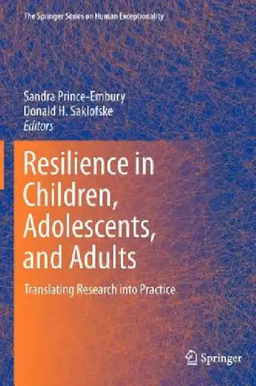Cover of Resilience in Children, Adolescents, and Adults