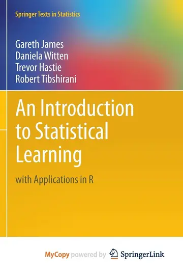 Cover of An Introduction to Statistical Learning