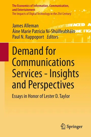 Cover of Demand for Communications Services – Insights and Perspectives