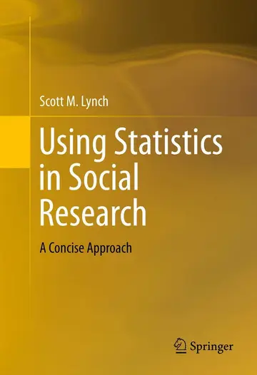 Cover of Using Statistics in Social Research