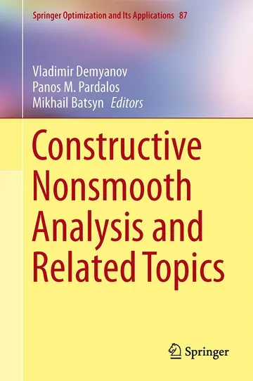 Cover of Constructive Nonsmooth Analysis and Related Topics