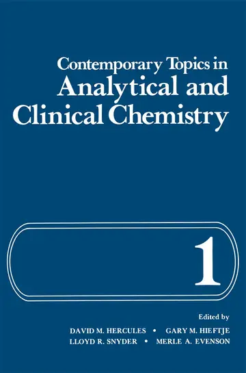 Cover of Contemporary Topics in Analytical and Clinical Chemistry